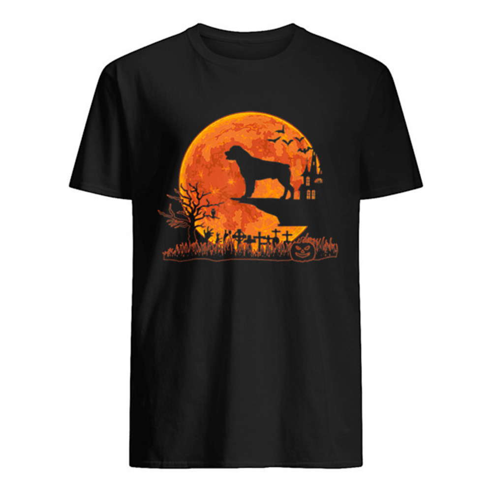 Halloween Rottweiler Dog Moon Costume Gift Shirt